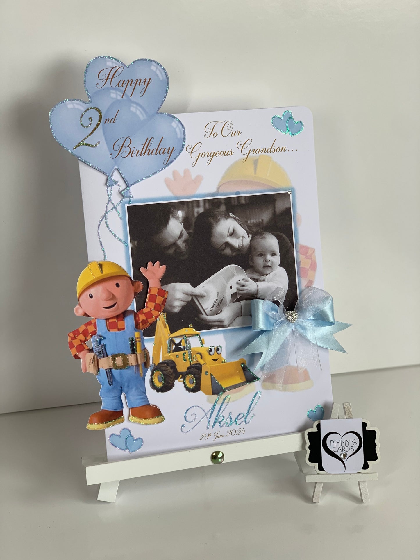 Bob The Builder Theme Photo 3D Pop Out Card