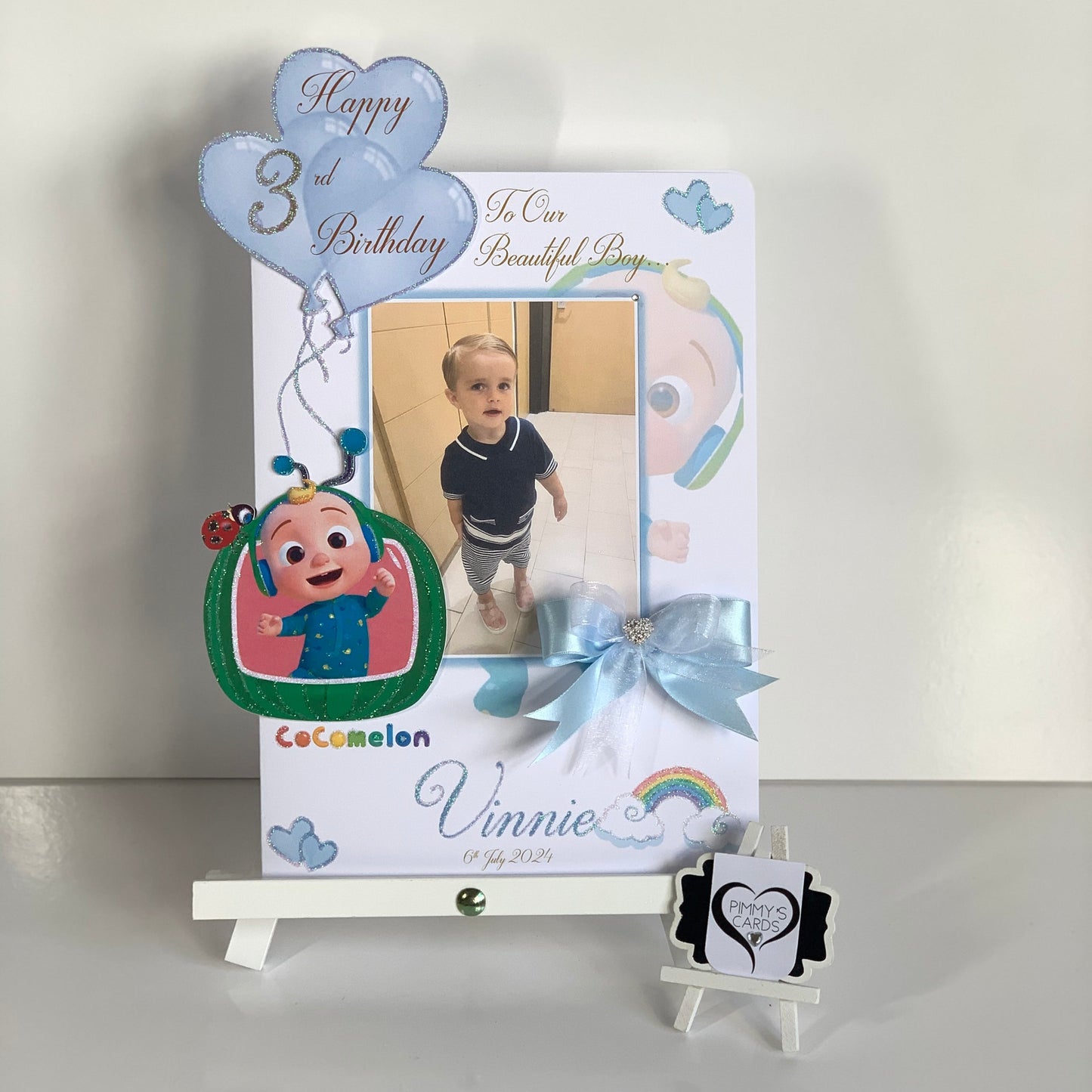 Cocomelon theme personalised card