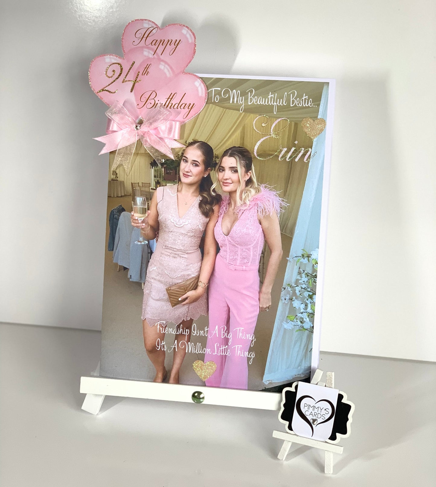 Deluxe Photo Overlay With 3D Balloon Hearts