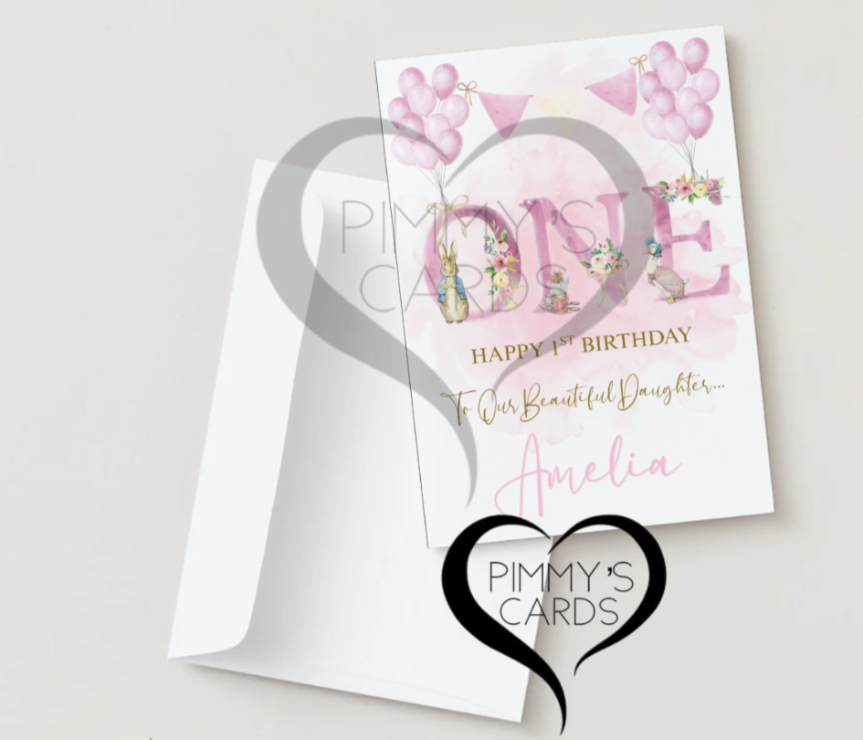 One Personalised Cards birthday cards