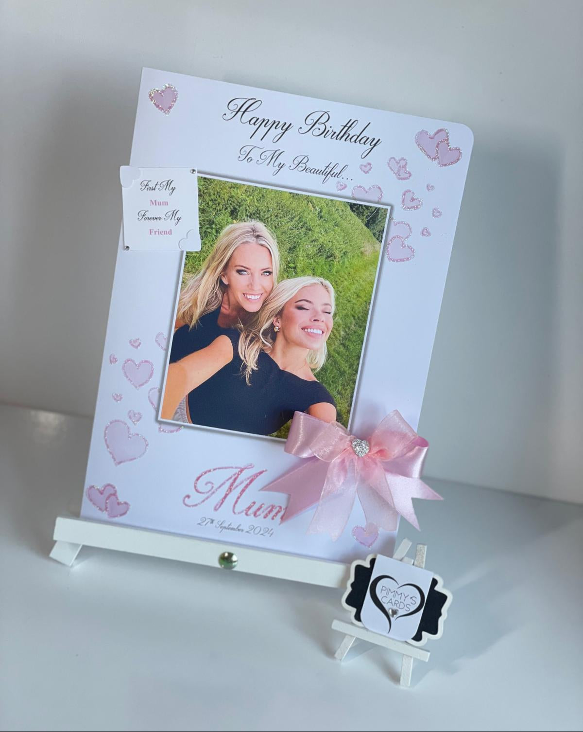 First My Mum Forever My Friend Photo 3D Pop Out Card