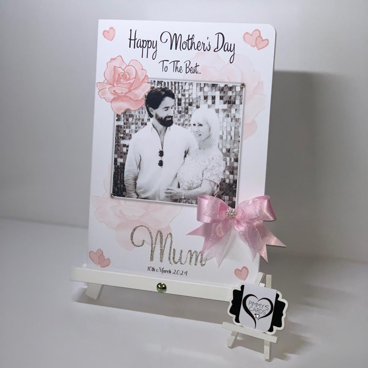 Rose Overlay Photo Card