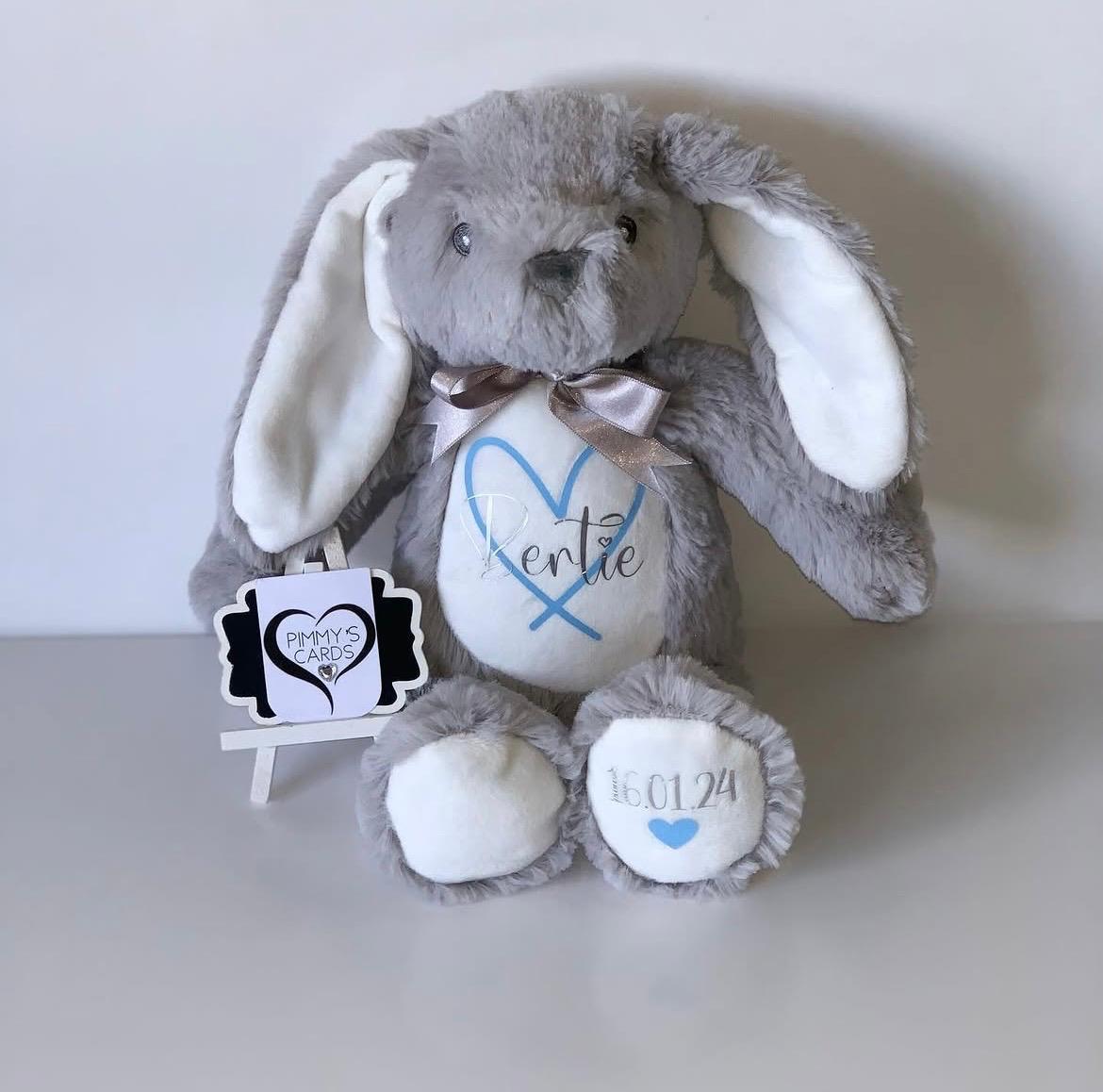 Grey Bunny - Pimmy's Soft Cuddlers