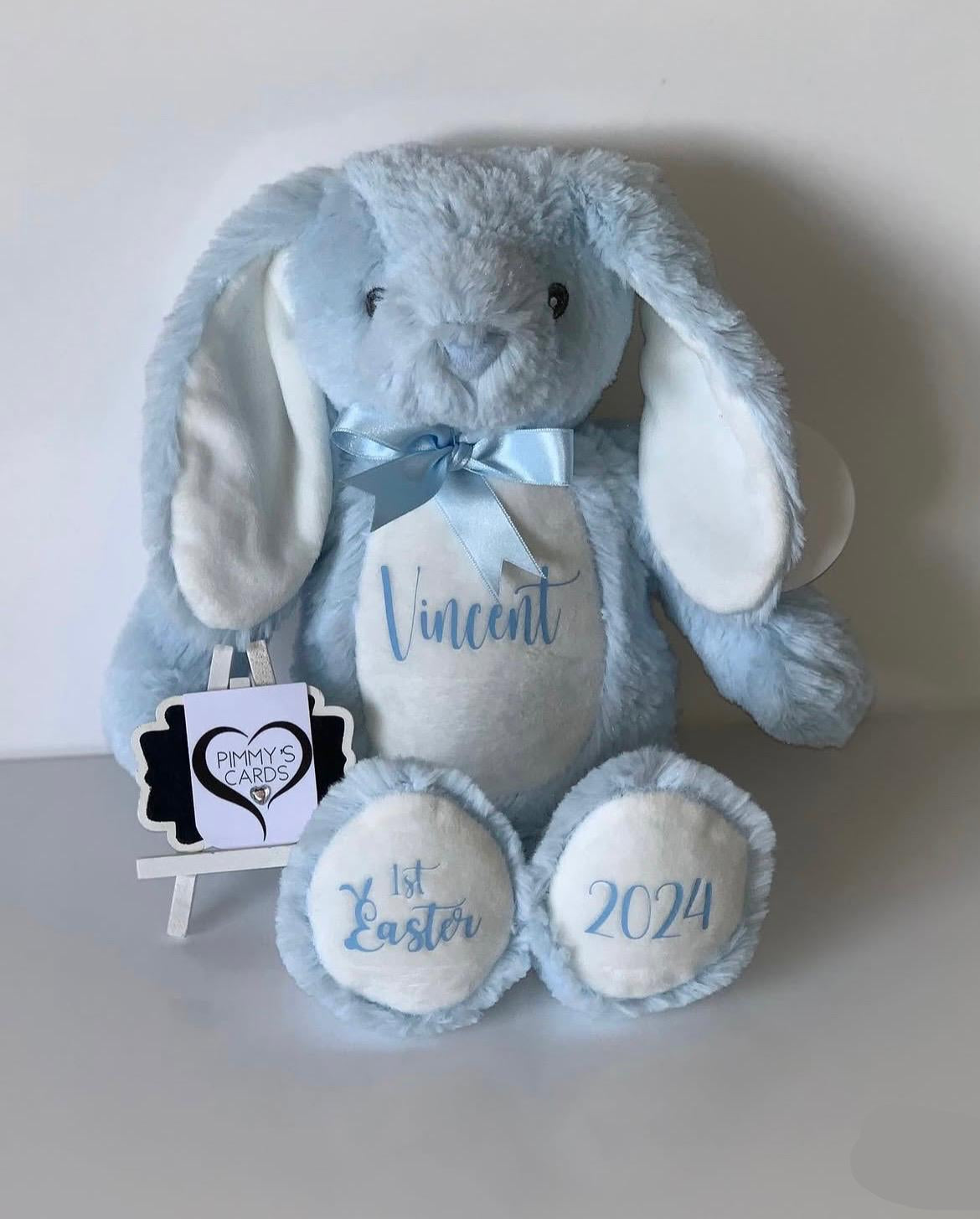 Baby Blue Easter Bunny - Pimmy's Soft Cuddlers