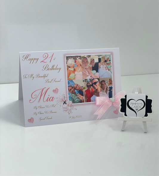 Champagne Celebration Landscape Photo Card