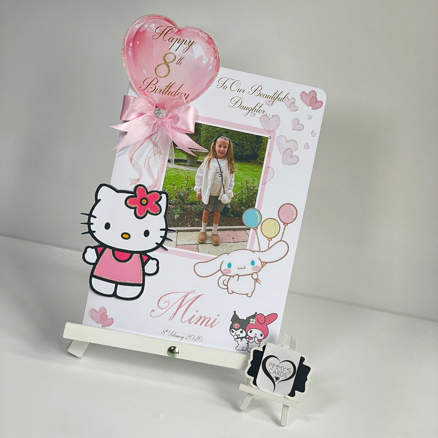 Hello Kitty, Cinnamoroll & Friends Theme Photo 3D Pop Out Card