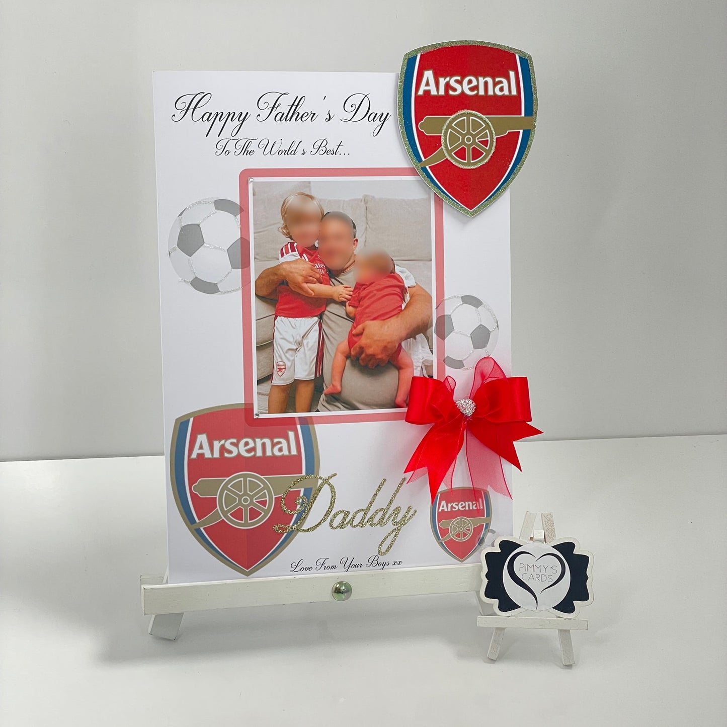 Arsenal Football Theme Photo 3D Pop Out Card