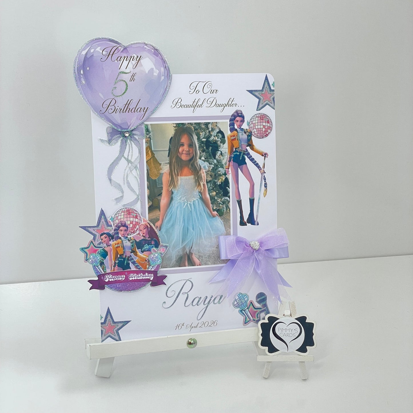 KPop Demon Hunters Inspired Theme Photo 3D Pop Out Card