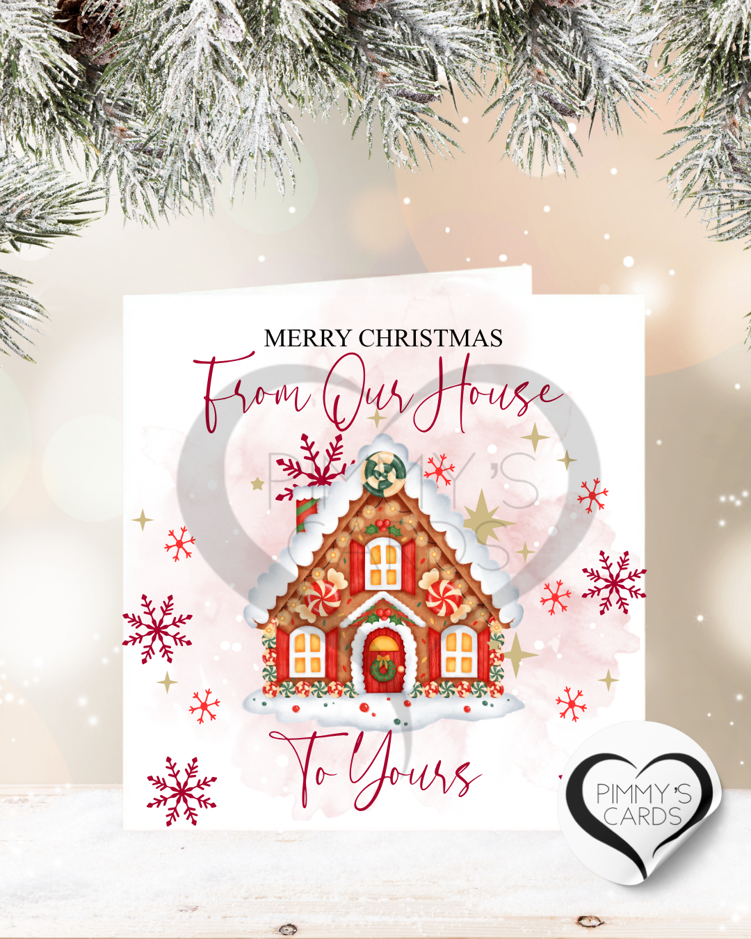Christmas Gingerbread House-Classic Card