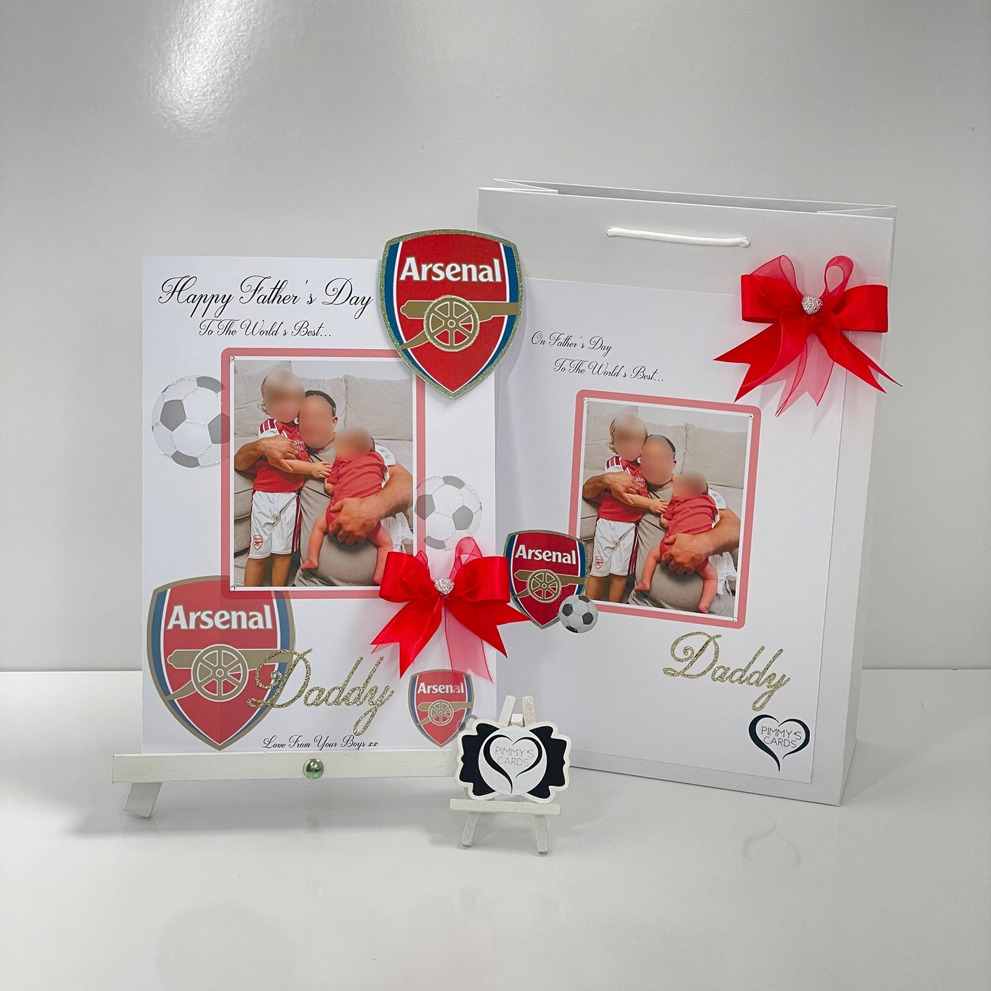 Arsenal Football Theme Photo 3D Pop Out Card