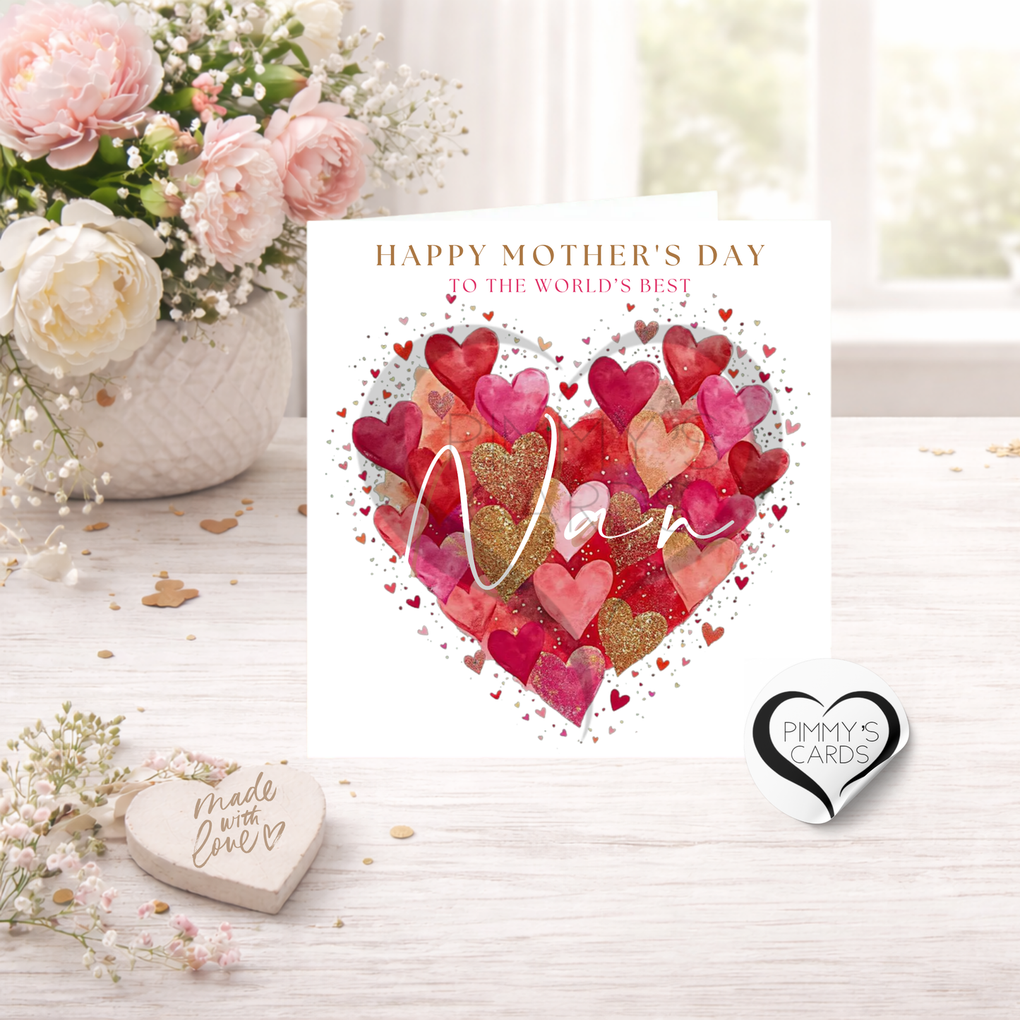 Scattered Heart - Mother's Day Classic Card