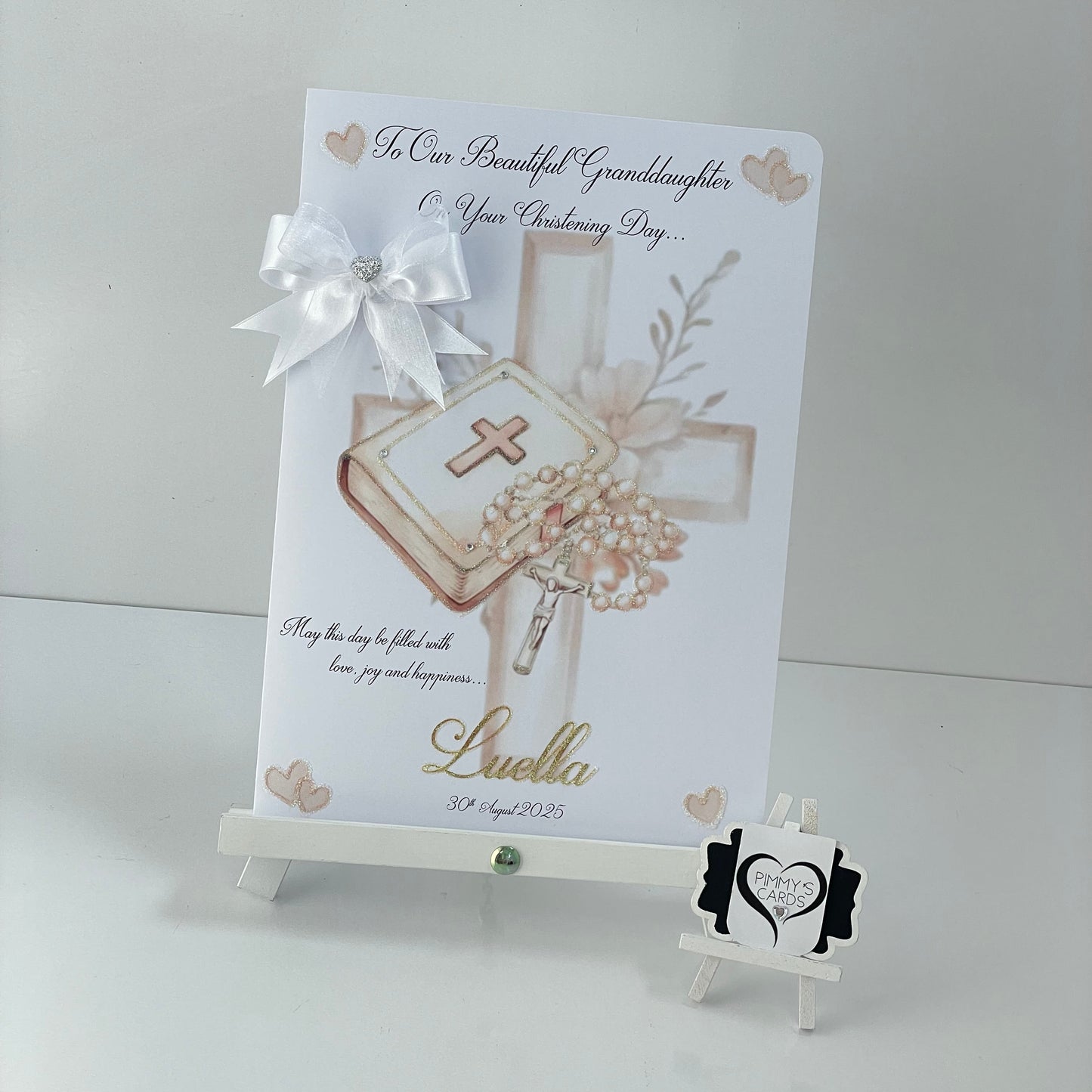 Christening Bible & Rosemary Beads