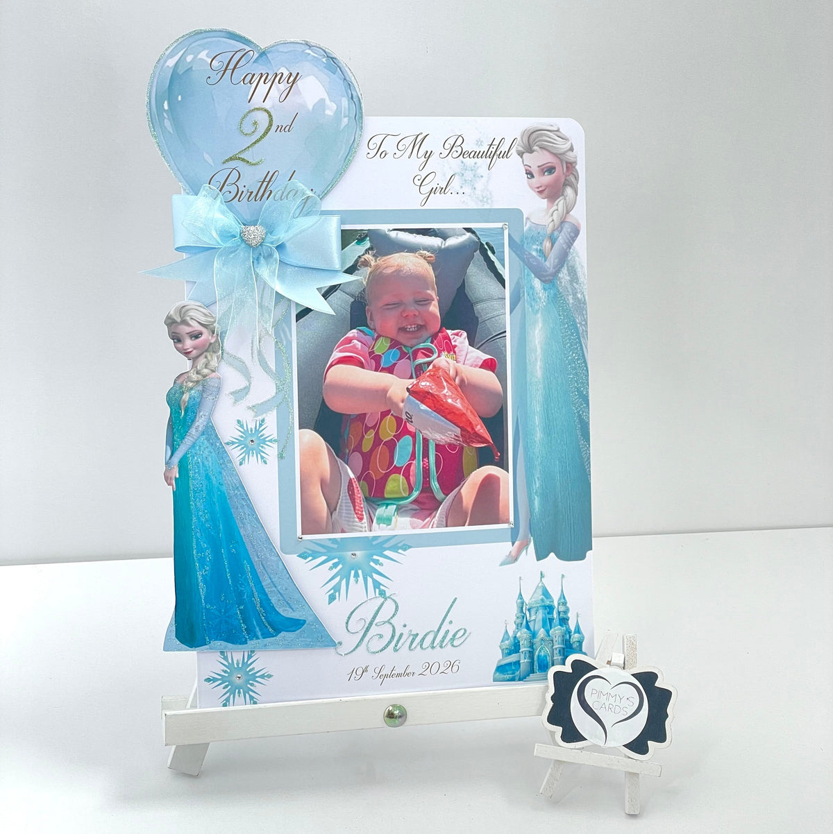 Frozen Elsa Theme Photo 3D Pop Out Card