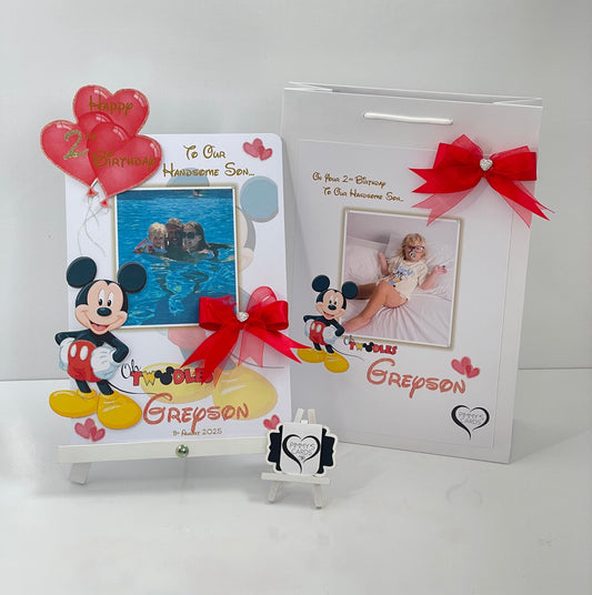 Mickey Mouse Theme Photo 3D Pop Out Card