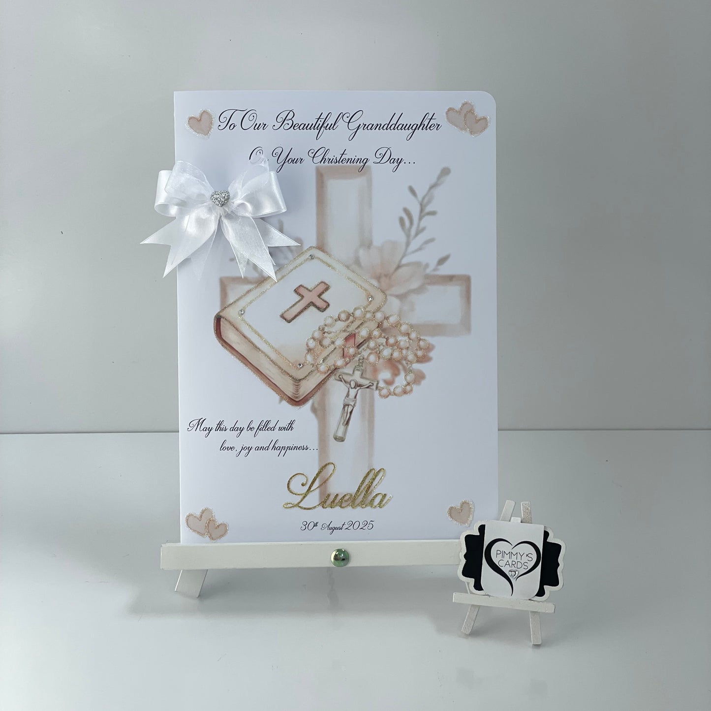 Christening Bible & Rosemary Beads