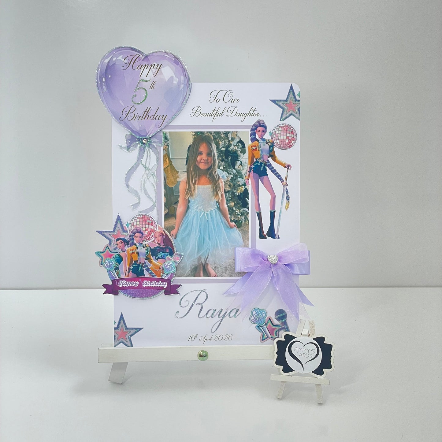 KPop Demon Hunters Inspired Theme Photo 3D Pop Out Card