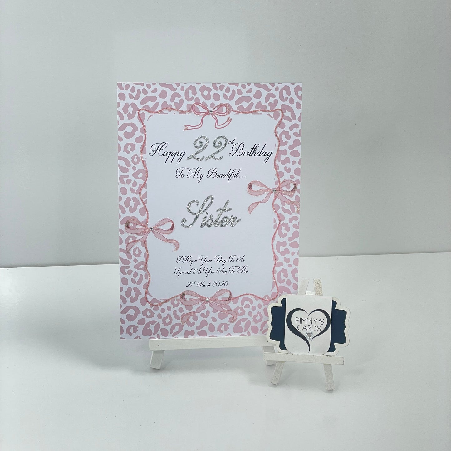 Pink Leopard Print Bow Theme
