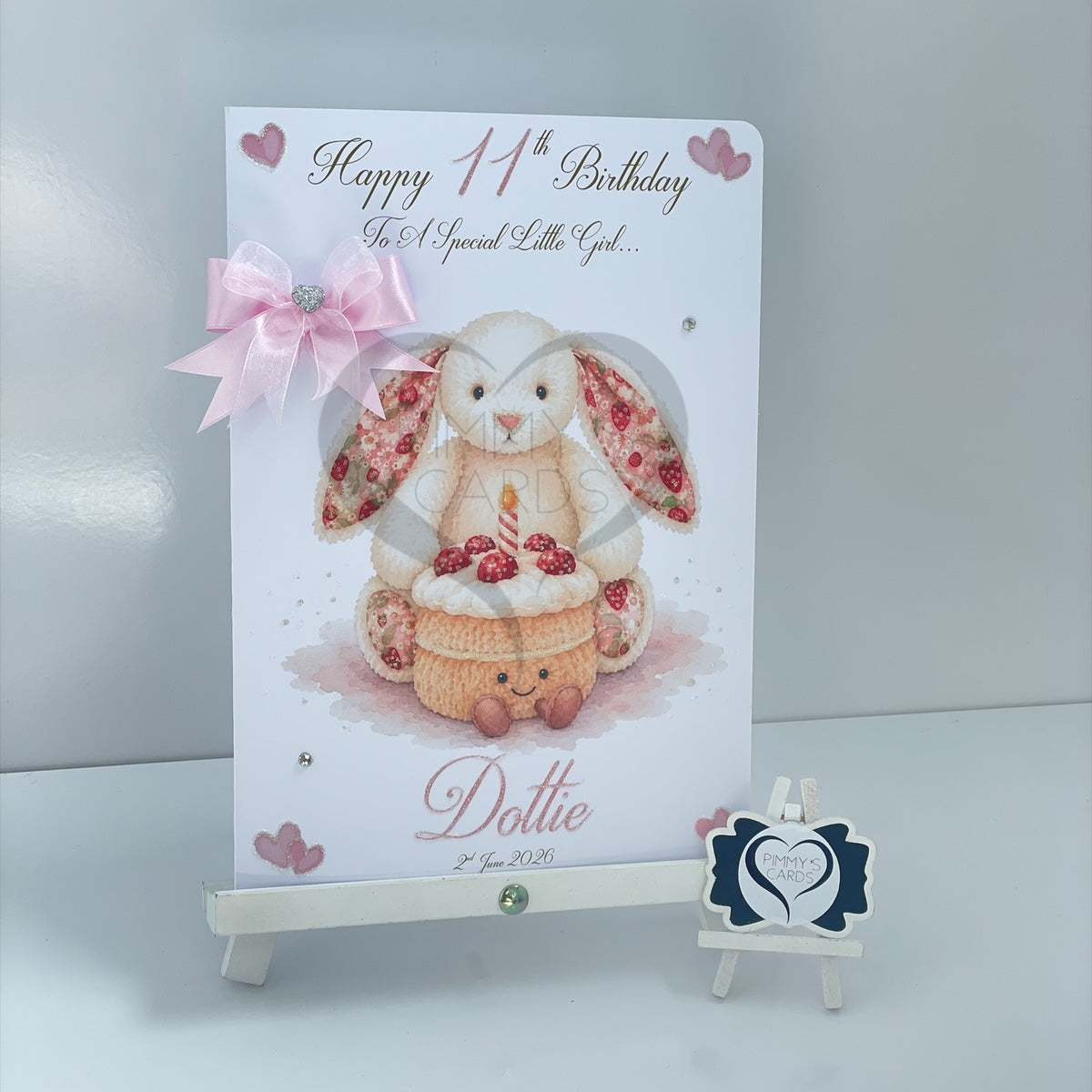White Bunny Birthday Cake Jellycat Inspired Theme