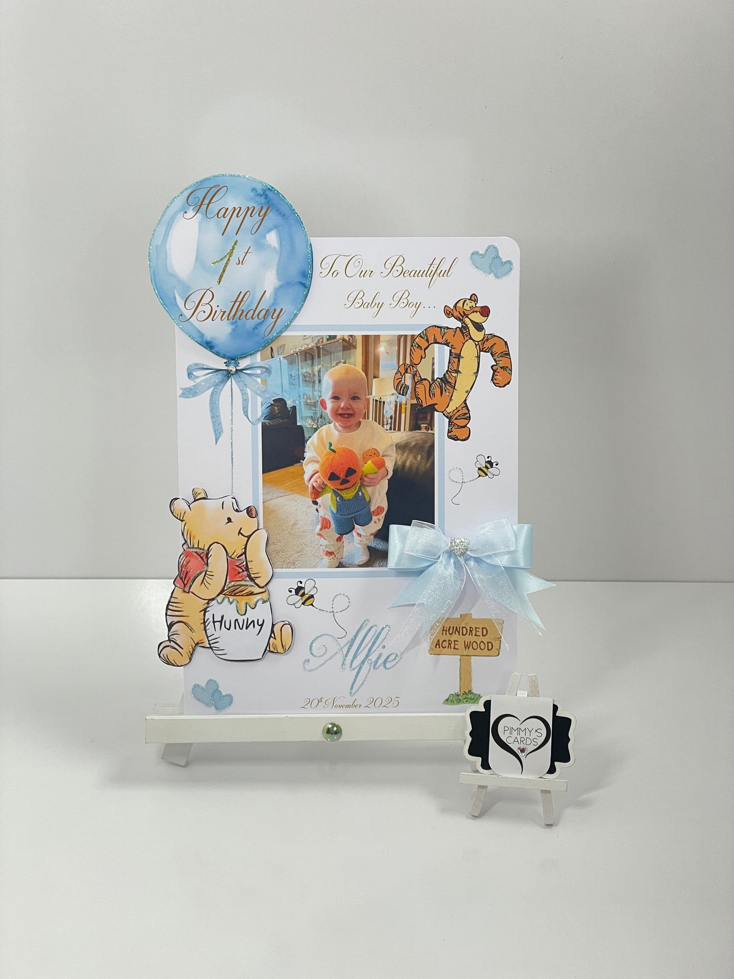 Personalised handmade card. children’s birthday cards.