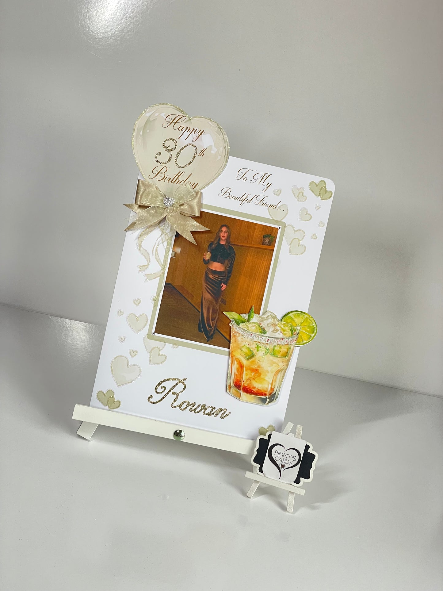 Margarita Cocktail Lovers Theme Photo 3D Pop Out Card