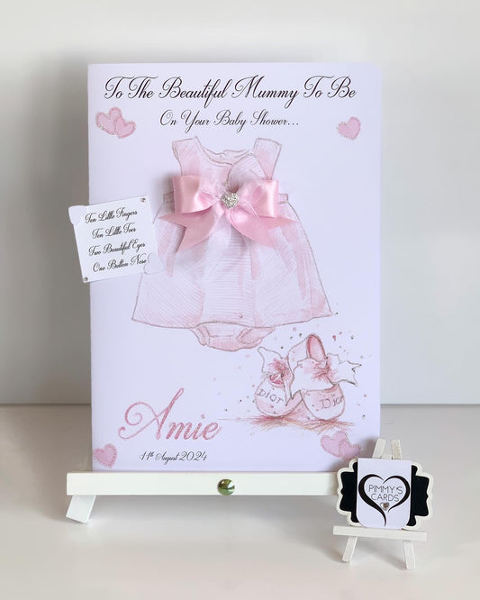 Pink Bow Baby Dress Mummy To Be
