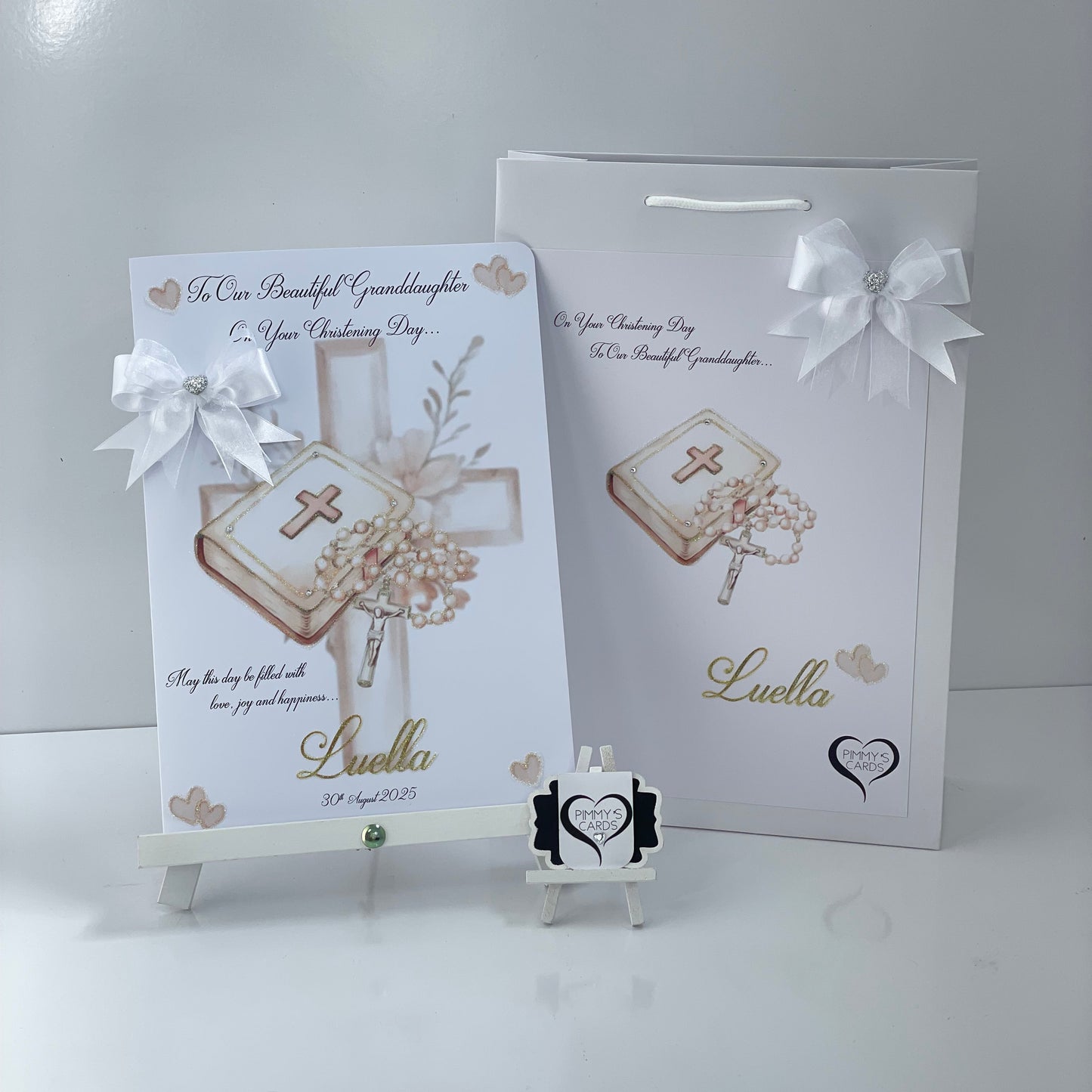Christening Bible & Rosemary Beads