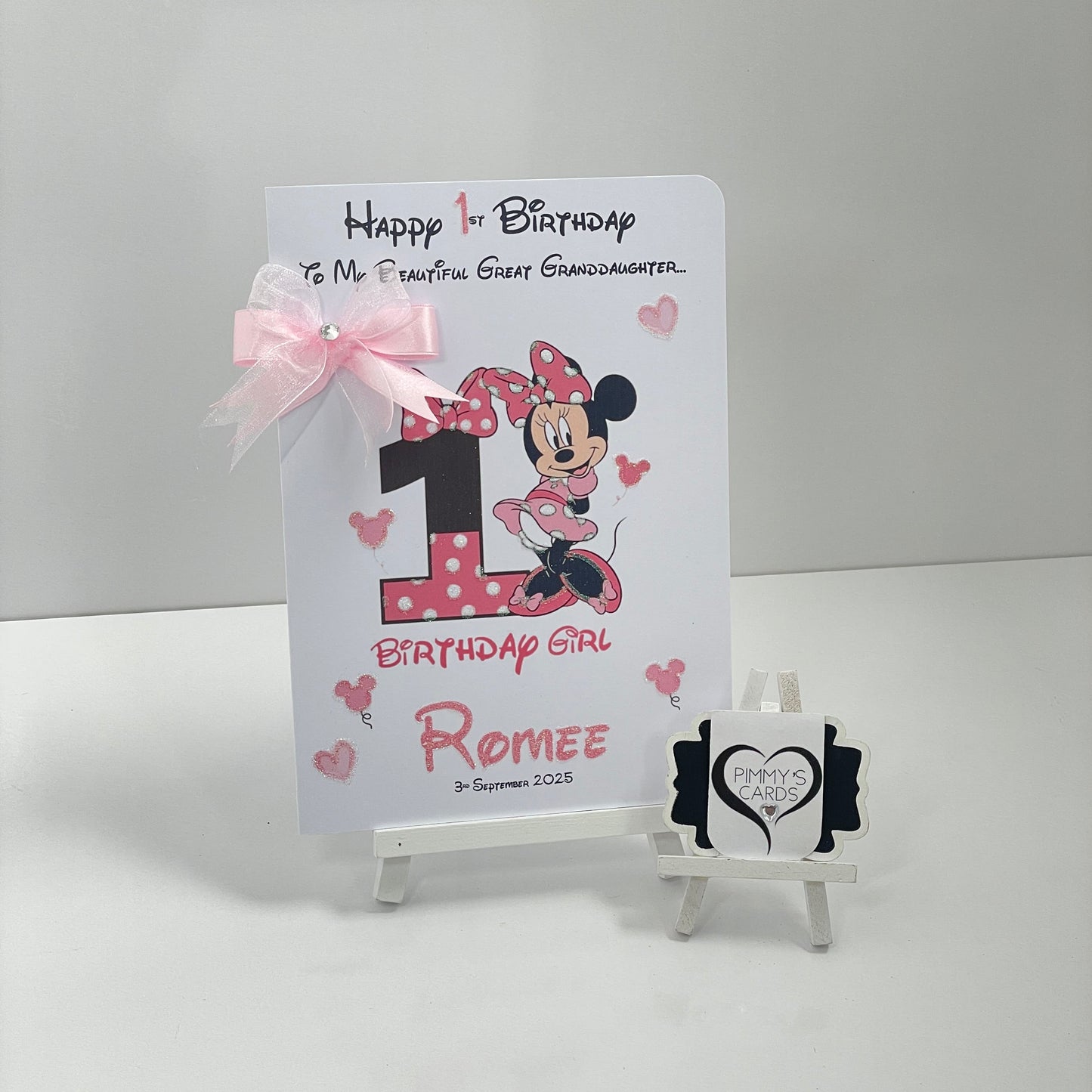 Minnie Mouse Birthday Girl Theme Card
