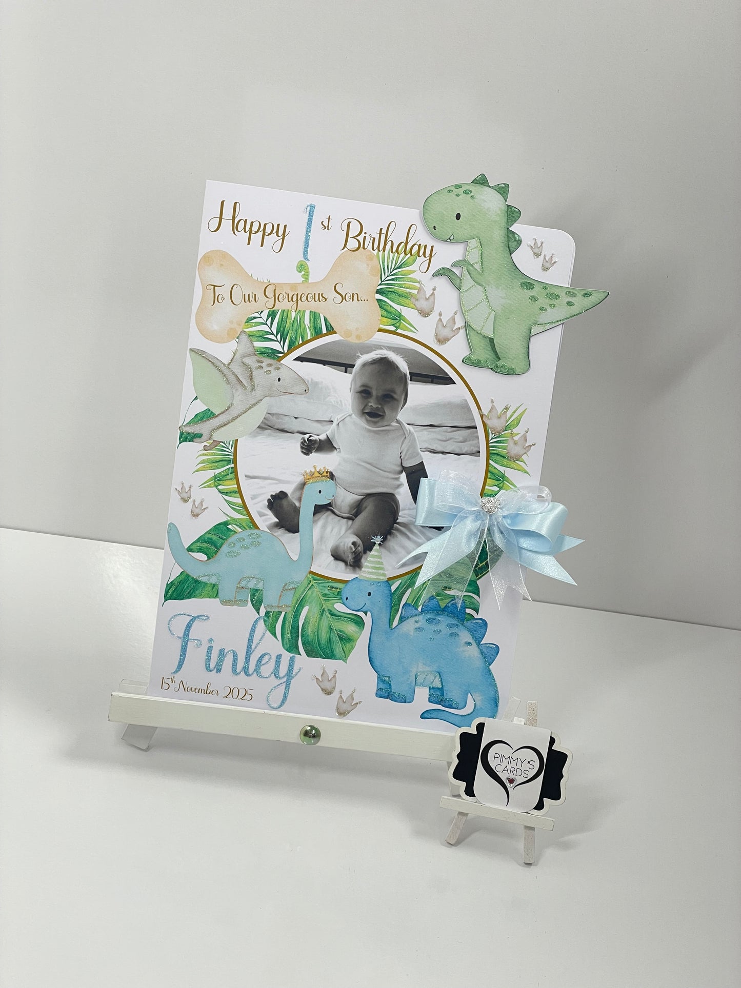 Dinosaurs Theme Photo 3D Pop Out Card