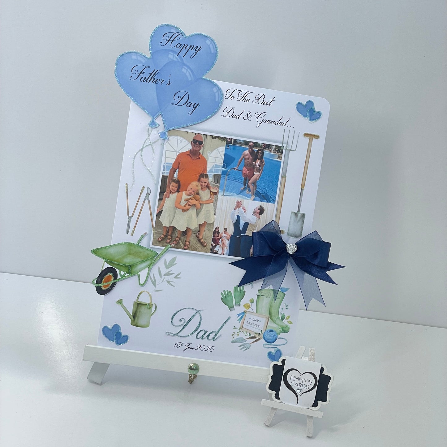 Gardening Theme Photo 3D Pop Out Card