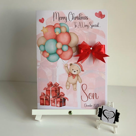 Christmas Balloon Teddy With Presents