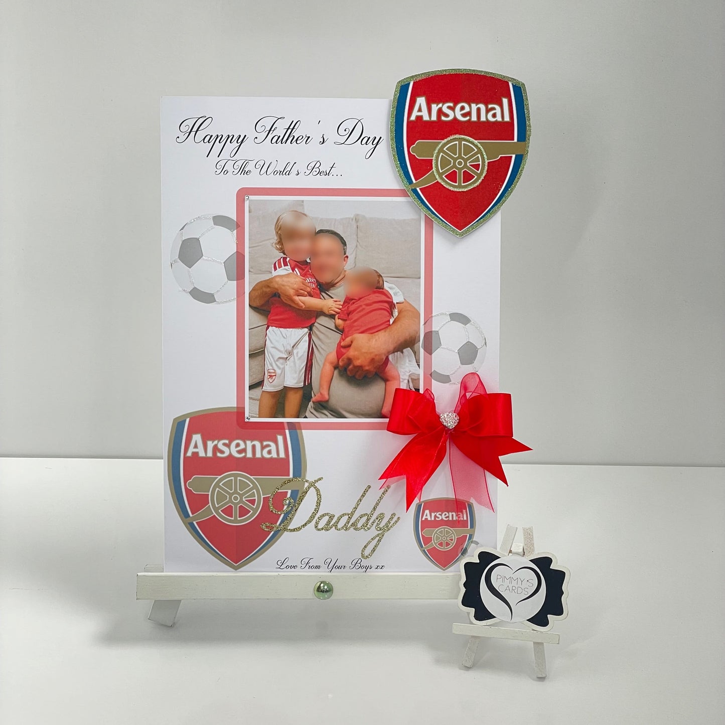 Arsenal Football Theme Photo 3D Pop Out Card