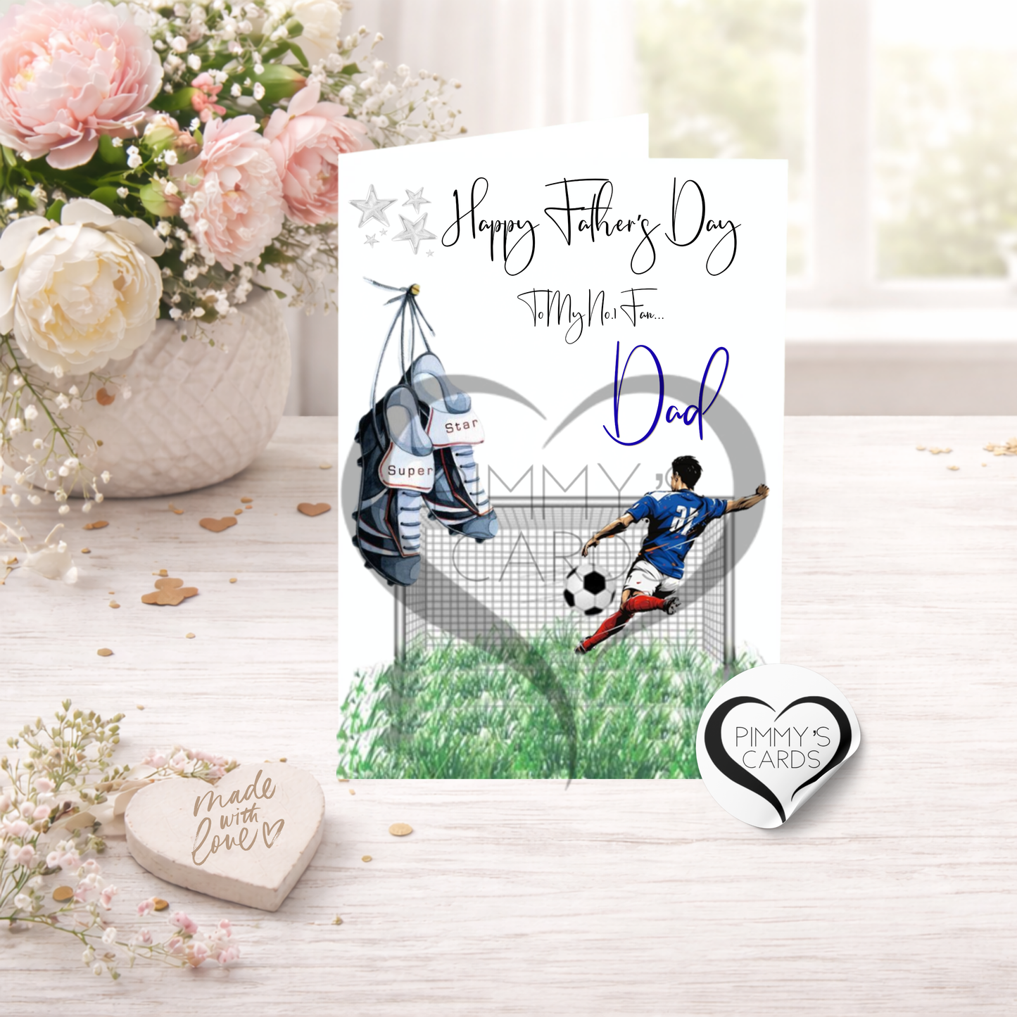 Football Goal-Classic Father's Day Card