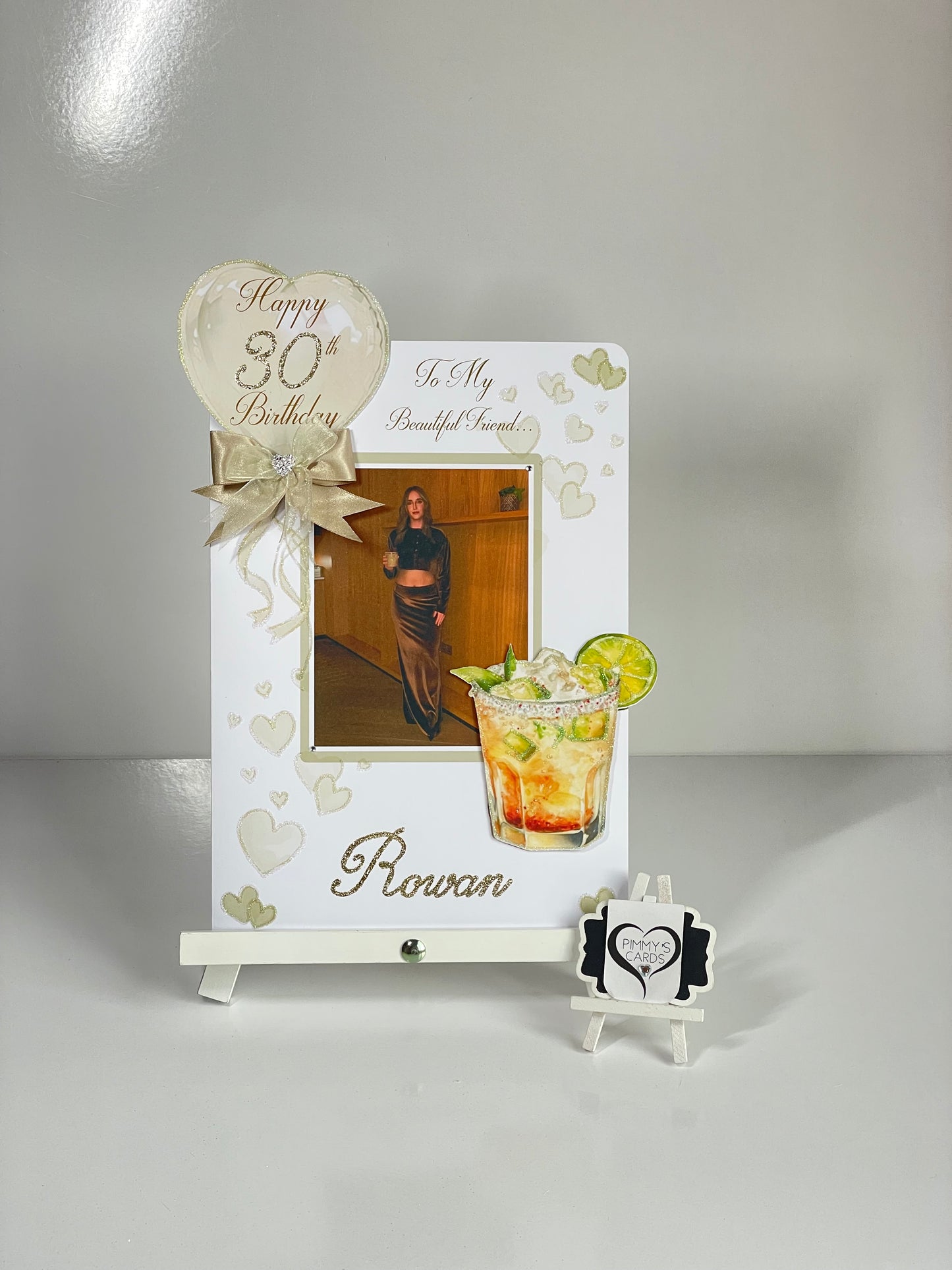 Margarita Cocktail Lovers Theme Photo 3D Pop Out Card