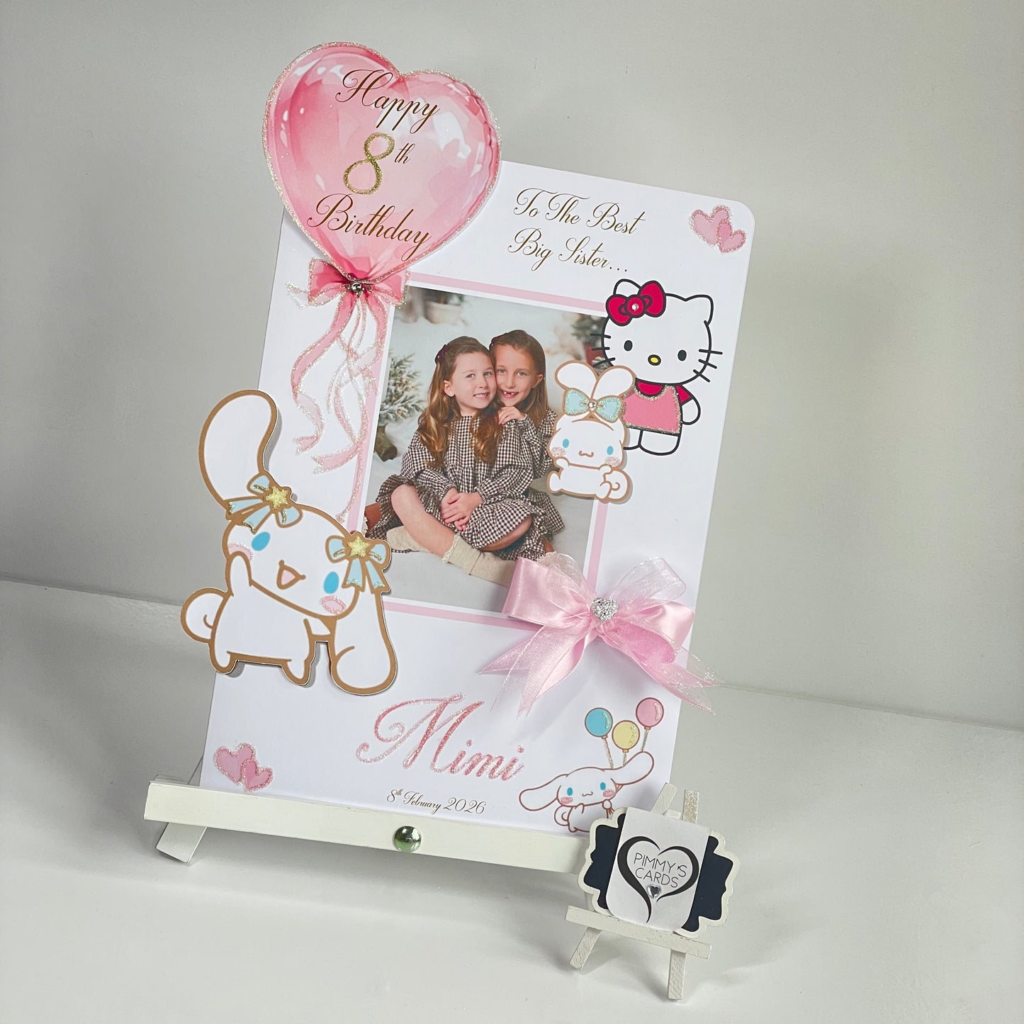 Hello Kitty & Cinnamoroll Theme Photo 3D Pop Out Card