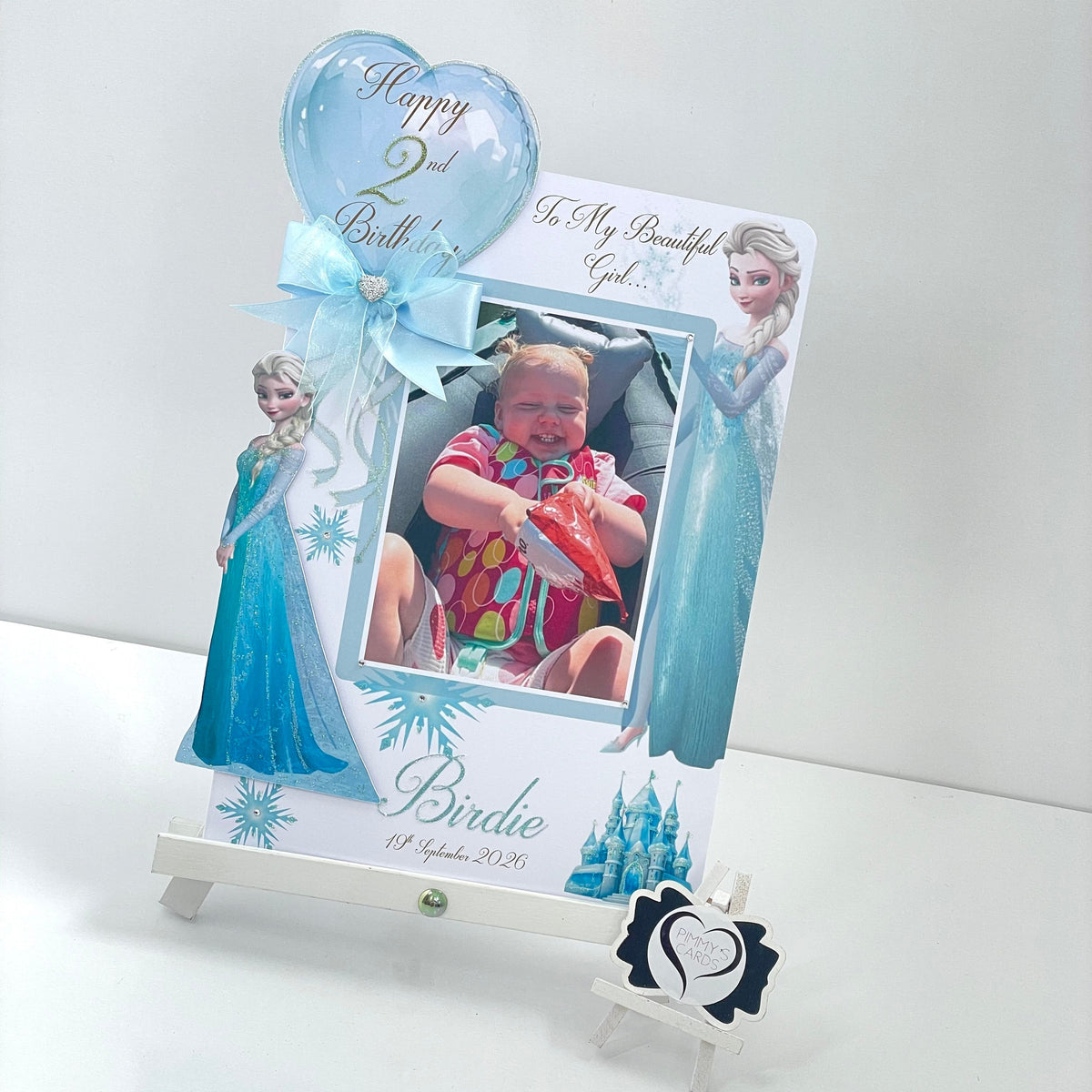 Frozen Elsa Theme Photo 3D Pop Out Card