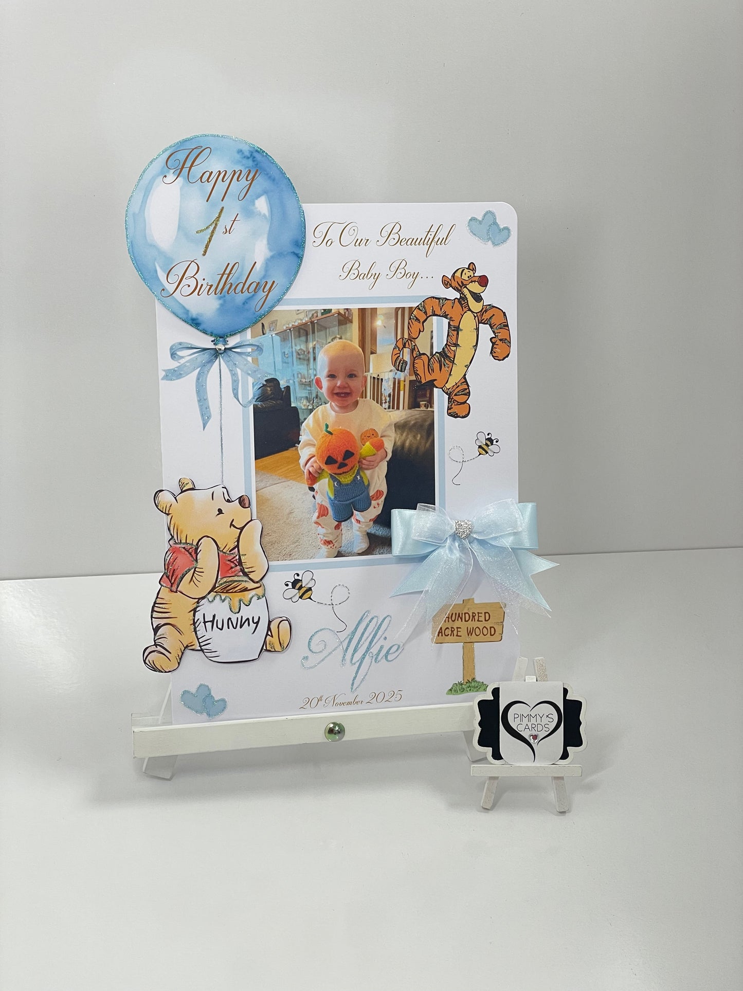 Personalised handmade card. children’s birthday cards.