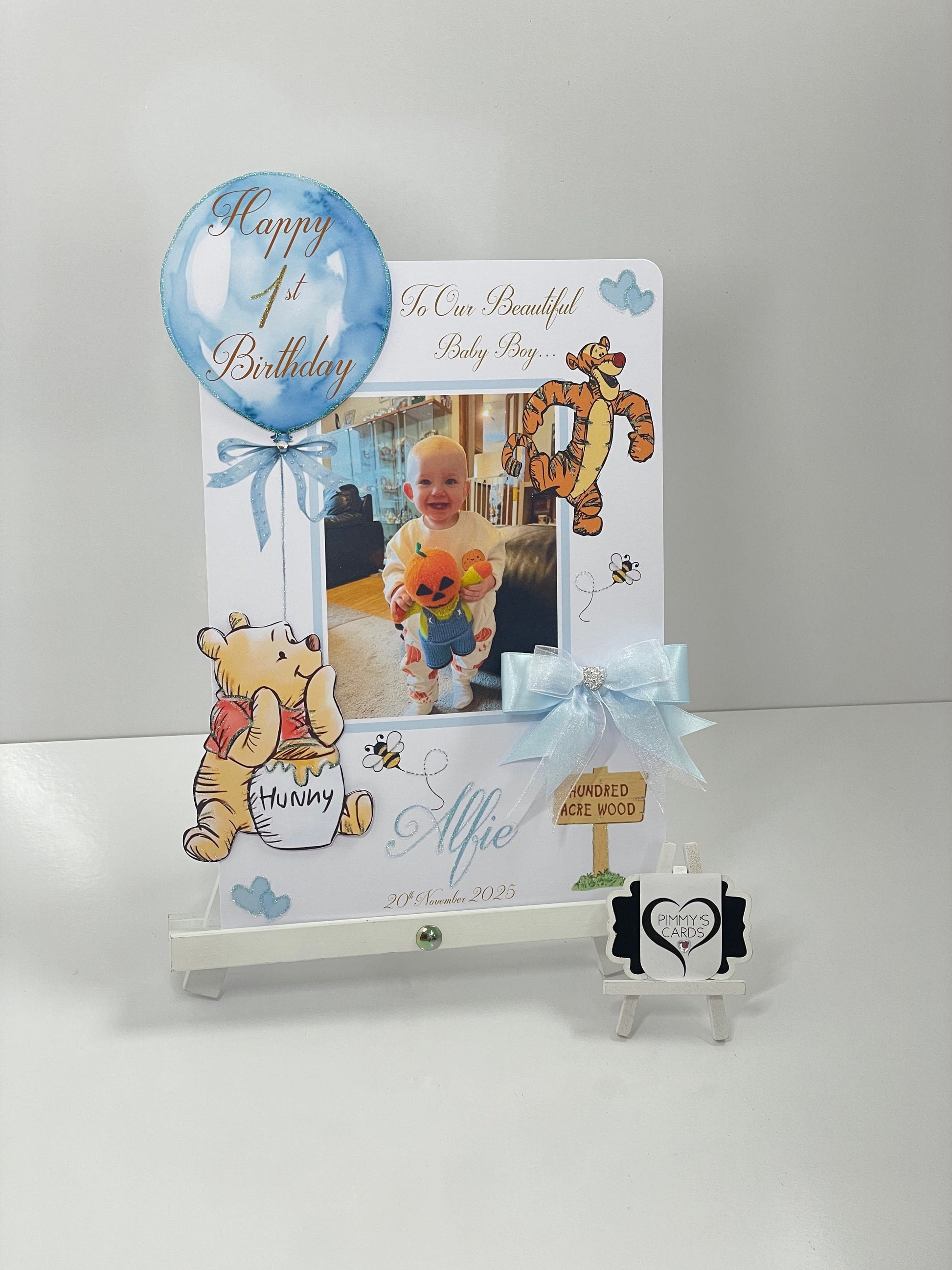 Personalised handmade card. children’s birthday cards.