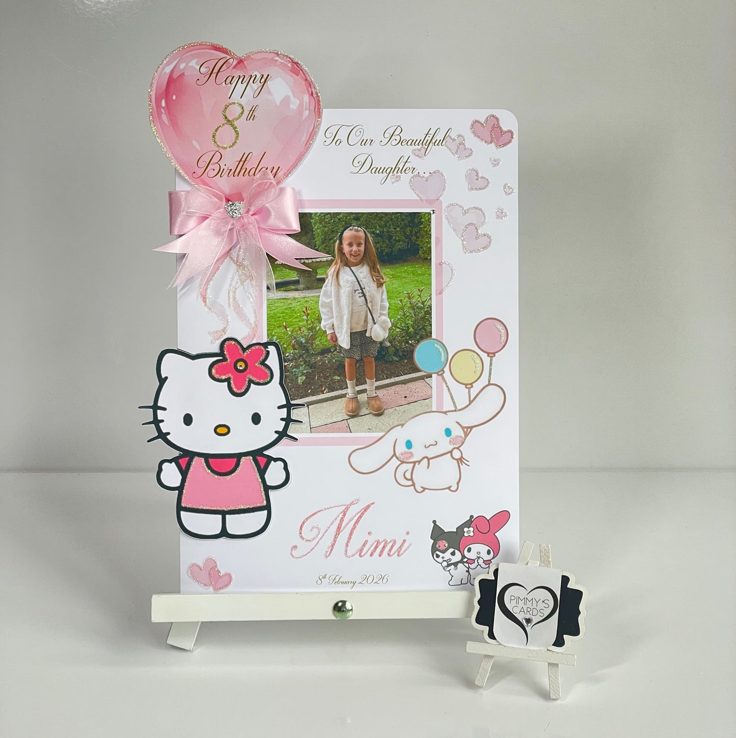 Hello Kitty, Cinnamoroll & Friends Theme Photo 3D Pop Out Card