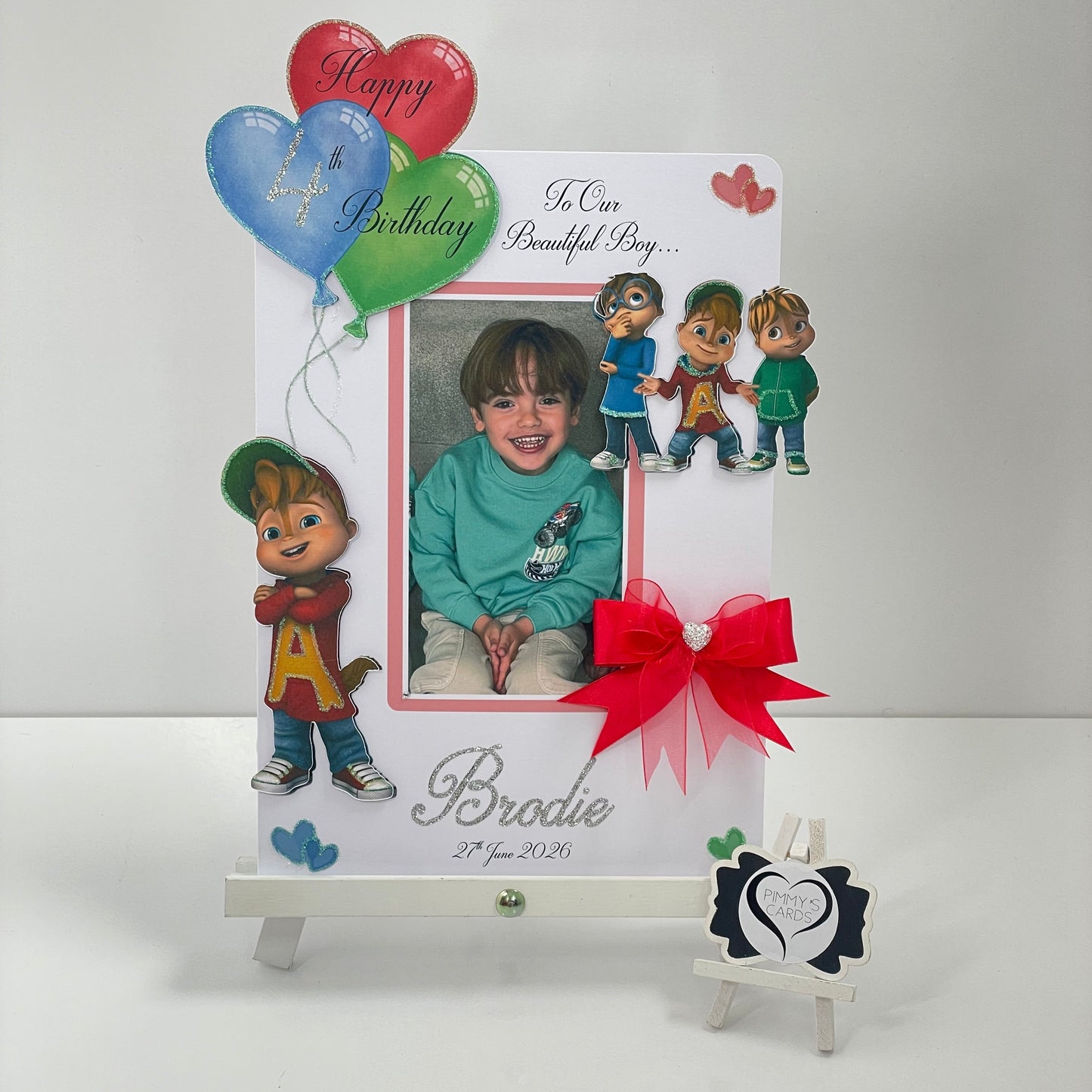 Alvin & The Chipmunks Theme Photo 3D Pop Out Card