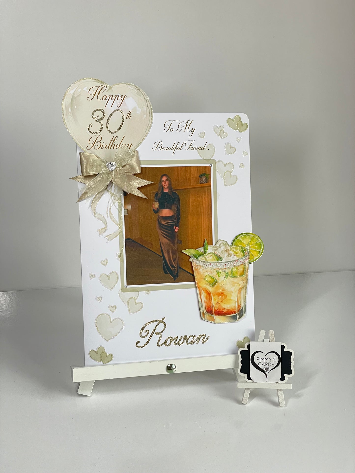 Margarita Cocktail Lovers Theme Photo 3D Pop Out Card