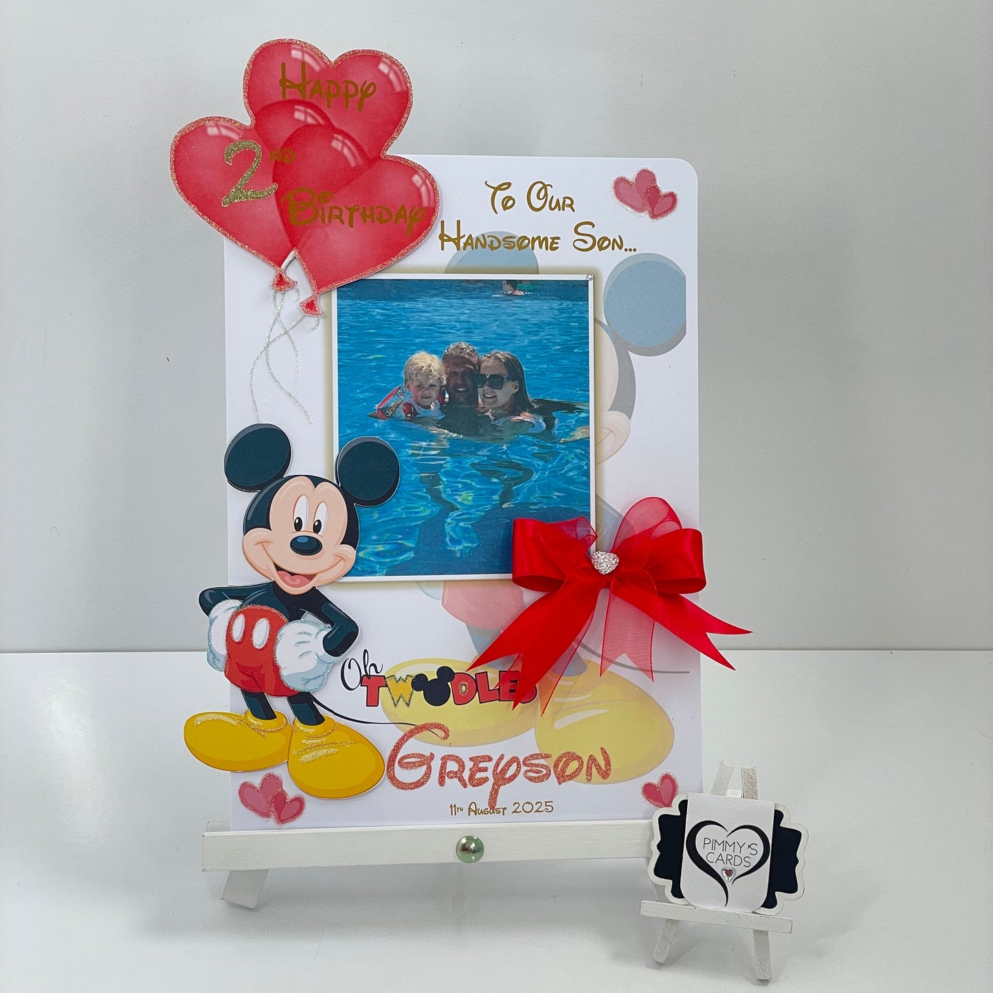 Mickey Mouse Theme Photo 3D Pop Out Card