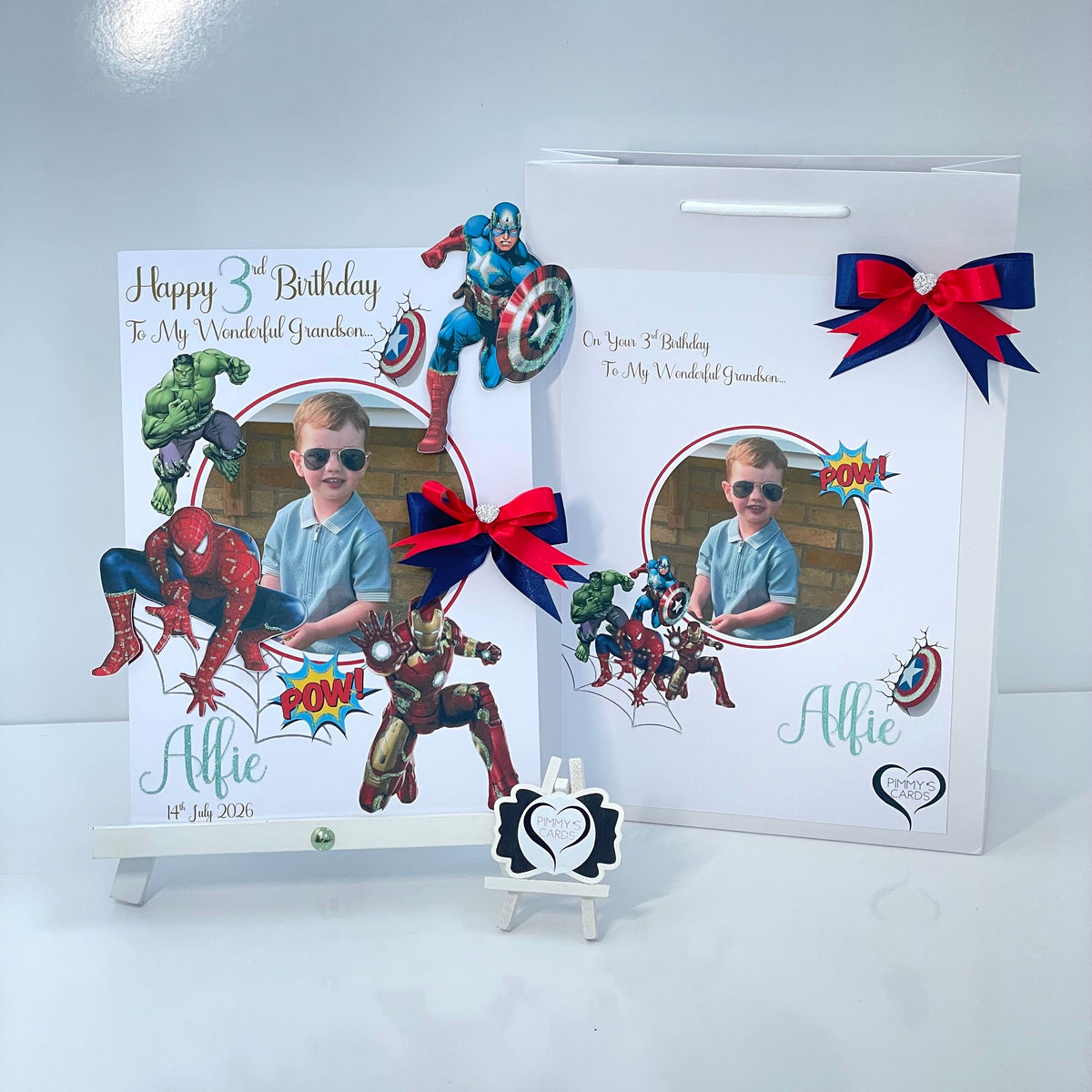 Avengers Assemble Superhero Theme Photo 3D Pop Out Card