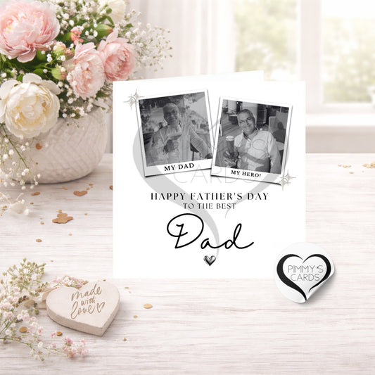Black & White Polaroid Photos - Father’s Day Classic Card