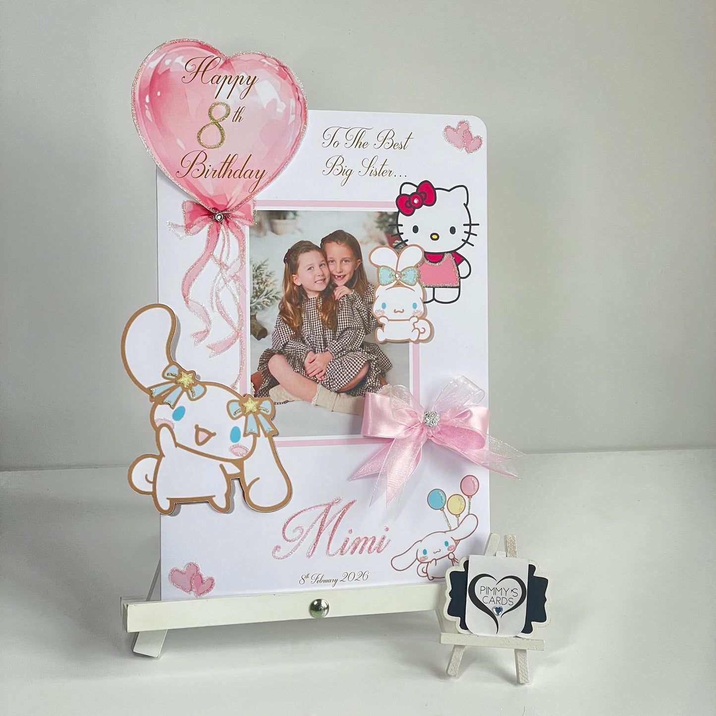 Hello Kitty & Cinnamoroll Theme Photo 3D Pop Out Card