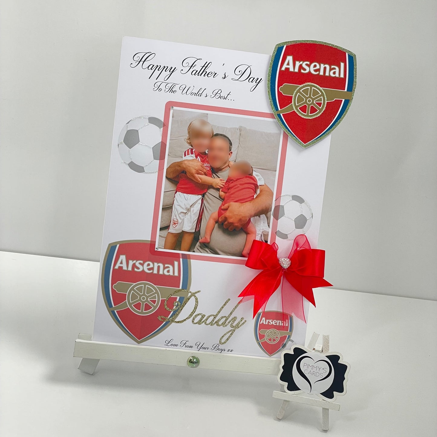 Arsenal Football Theme Photo 3D Pop Out Card