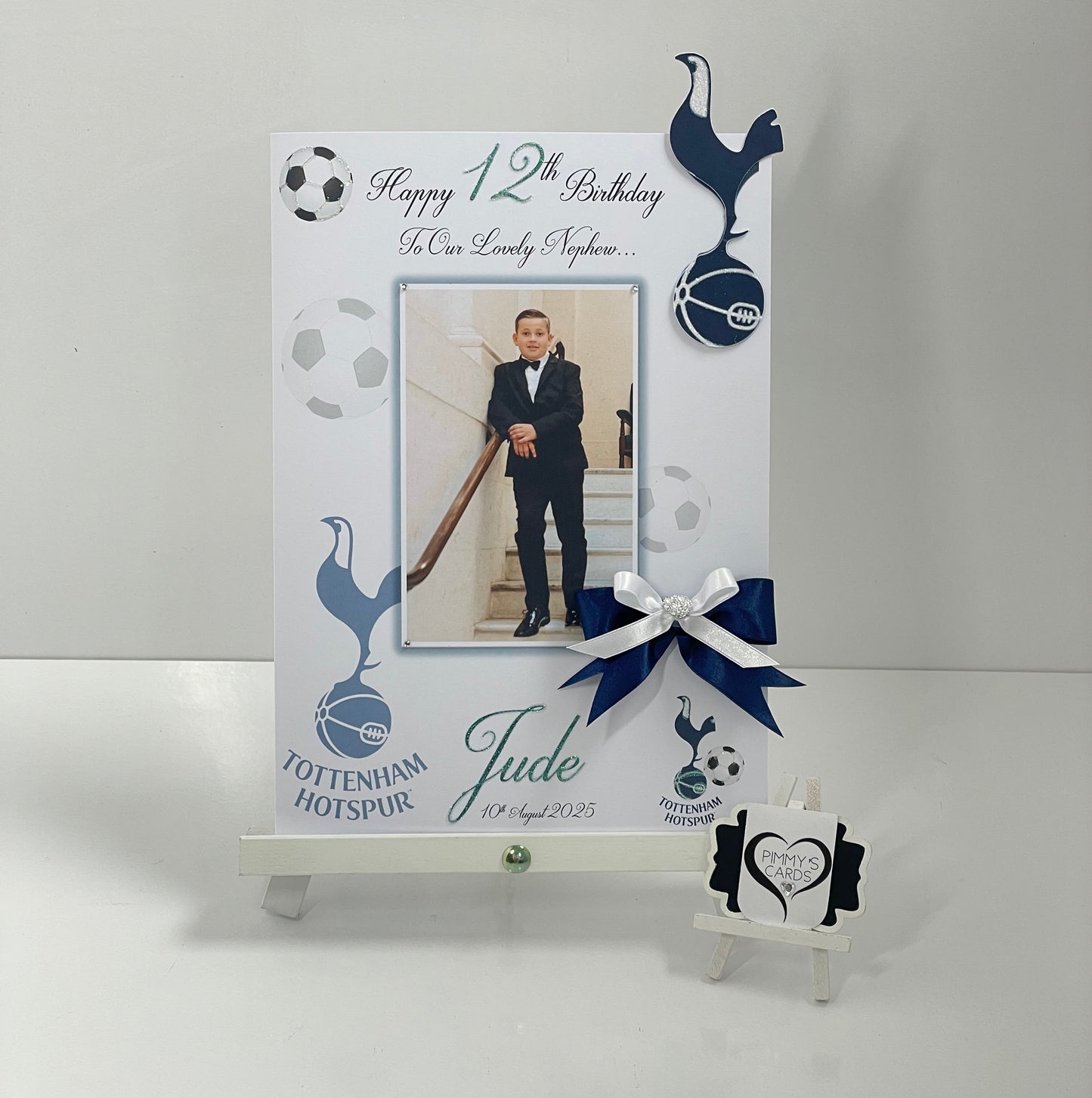 Tottenham Spurs Football Theme Photo 3D Pop Out Card