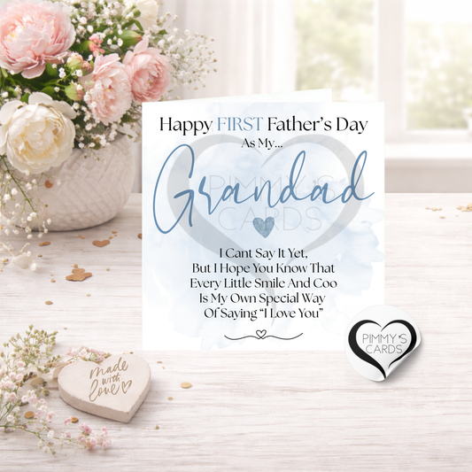 First Father's Day As My Grandad Poem-Classic Card