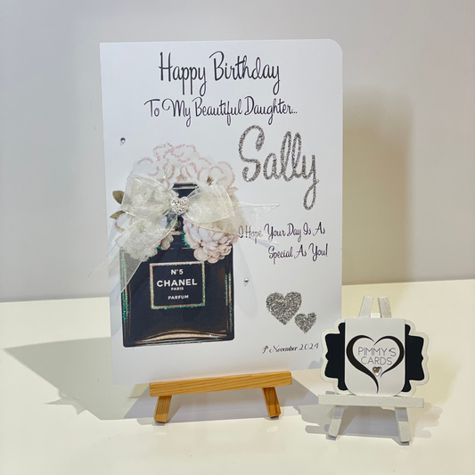 Classy Flower Perfume Black & White