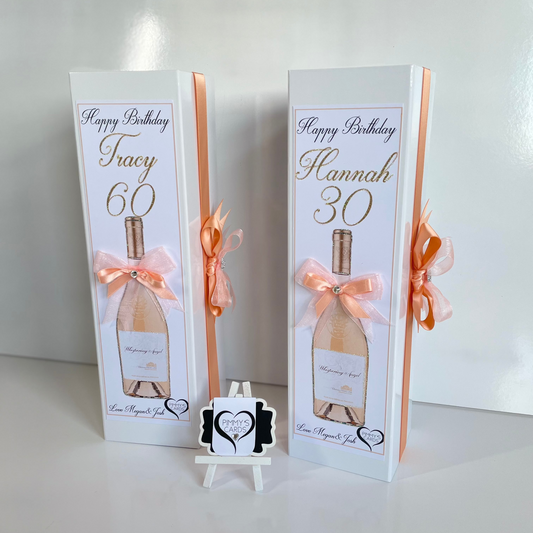 WA Peach Wine Bottle Box