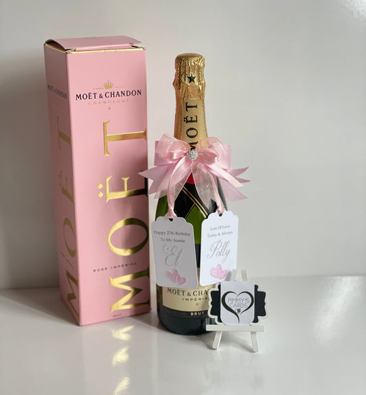 Bottle tags for birthday gifts

